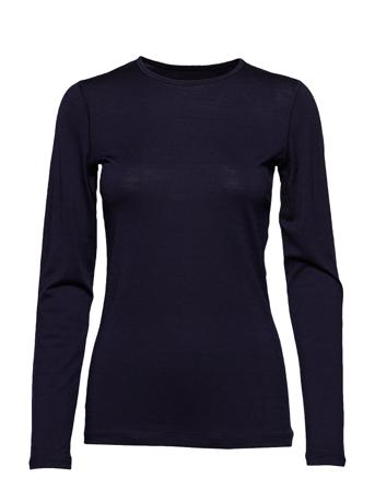 Wmns 200 Oasis Ls Crewe Base Layer Tops Blå Icebreaker