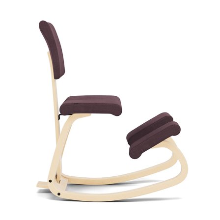 Varier Furniture Variable Plus - Red Wool - Natural base