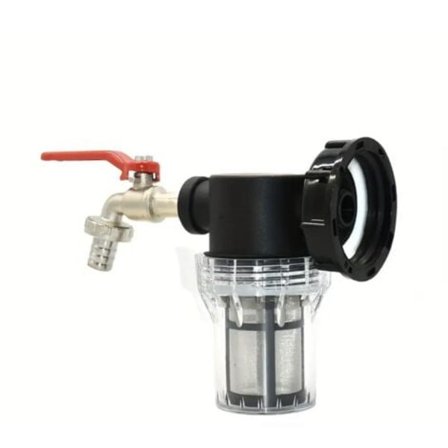 IBC Vattentank Kranadapter, S60 Fatanslutning, Trädgårdsbevattningspump, Vattenpistolfilter (1/2 tum)