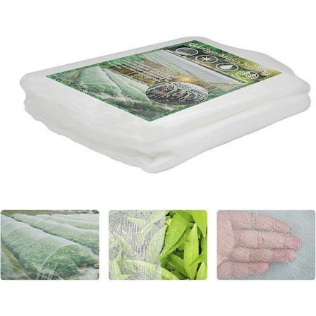 3Mx10M Hage Insektnett Netting Plantebeskyttelsesdeksel Hage Netting Fint Mesh Butterfly Netting for Avlinger, Planter, Hage, Blomster, Frukt, Vege