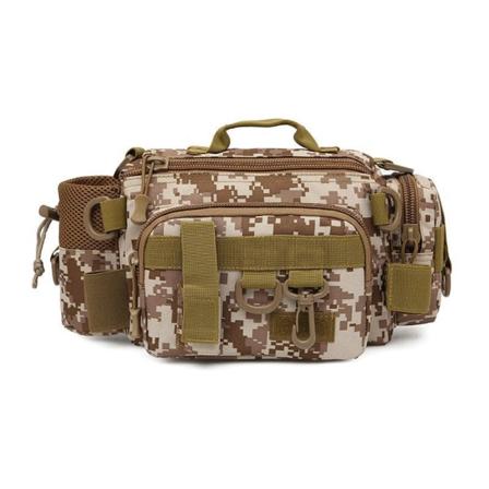Menn kvinner Fanny Pack midjeveske Single-Soulder Crossbody Pole Vanntett Fiske Fiskestang yellow