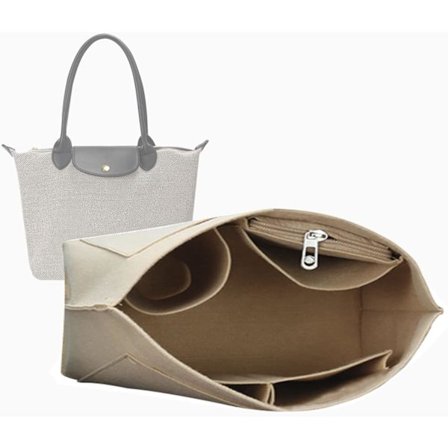 Handväska Organizer Insats för damväskor (Stor) Handväska Organizer. beige-L