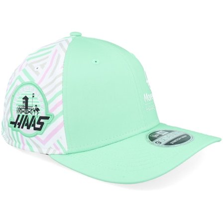 New Era - Motor Grün Adjustable Cap - Haas F1 25 Team Miami 9SEVENTY Teal Adjustable @ Hatstore