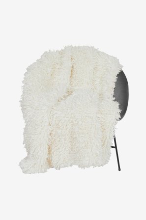 Skinnwille - Filt Wooly - Vit - Filtar & plädar - 120X180 - Från Homeroom