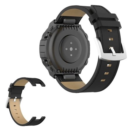 Amazfit T-Rex cowhide leather watch band - Black