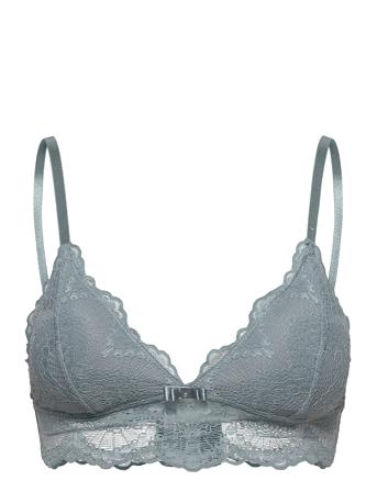 Tanya Bralette Lingerie Bras & Tops Plunge Bras Grå Missya*Betinget Tilbud