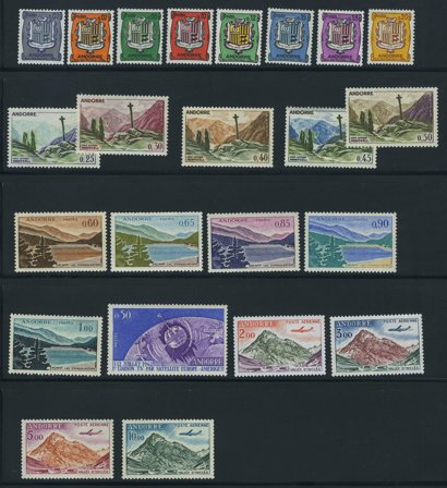 Fransk Andorra - Årgang 1961-62 - Postfrisk
