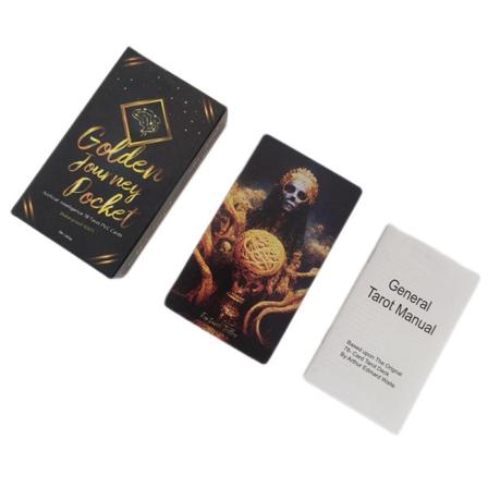 12*7cm Golden Journey Tarot Card Family Party Board Game Divina one size one size