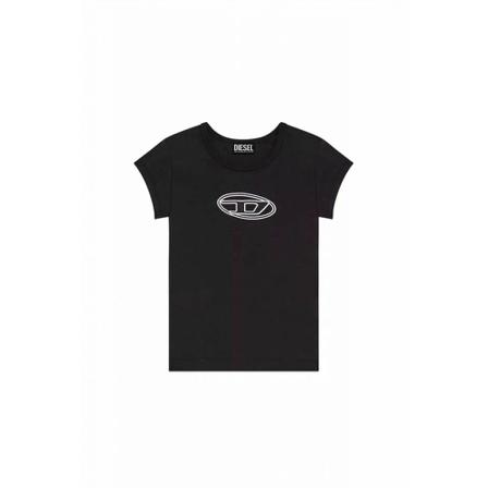 Diesel, T-Shirts Czarny, Kobieta, Rozmiar: L