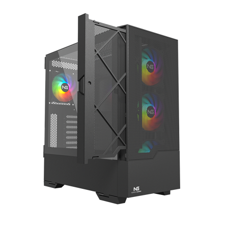 Nordic Gaming Munin RGB Tower ATX Sort