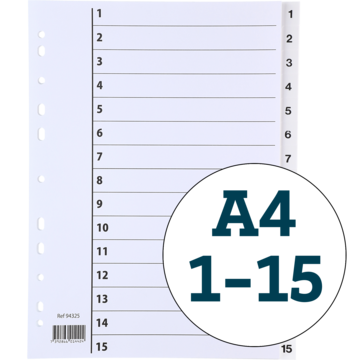 PERMREGISTER PLAST 1-15 A4