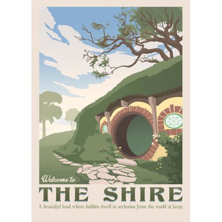A3 Print - Lord of the rings - Welcome to The Shire