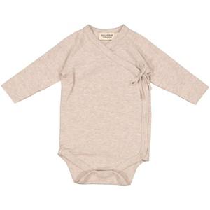 Kids - MarMar Copenhagen Doe Melange Wrap Body 62 cm - All in ones - 62 cm - Beige - Mädchen