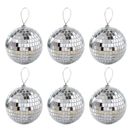 Pakke med juletrespeil Mini Disco Ball -ES 4CM