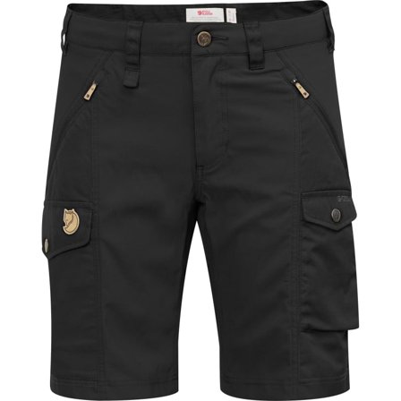 Fjällräven Women's Nikka Shorts Curved Women hiking shorts Black 40 Regular