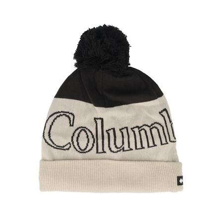 Columbia - Beige pom Beanie - Polar Powder Ii Beanie Black, Dark Storm Pom @ Hatstore