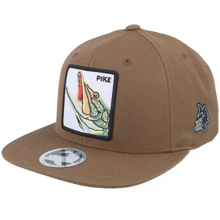 Skillfish - Bruin snapback Cap - Pike Pro Fishing Classic Tan Snapback @ Hatstore