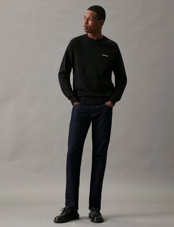 Calvin Klein Micro Logo Repreve Sweatshirt - Black - XXXL