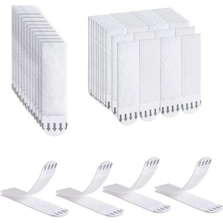 Billedophængningsstrips, 32 Par (64 Strips) Billedophængningsstrips Uden Boring, Kraftige Selvklæbende Strips til Billedrammer (Små)