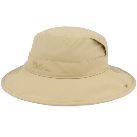 Jack Wolfskin - Beige bucket Hatt - Mesh Hat Sand Storm Bucket @ Hatstore