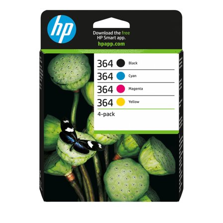 HP 364 - 4-pack - svart, gul, cyan, magenta - original - blekkpatron