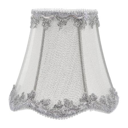 1 stk Hjem Tekstil Lampekule Dekorativ Lampe Skjerm Støvtett Lys Dekorasjon Sølv 13x13x12cm Silver 13x13x12cm
