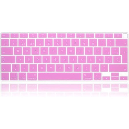 /EA/ Silikon tastaturbeskyttelse for Macbook Touch Bar 12 tommer beskyttende hud (Rosa)
