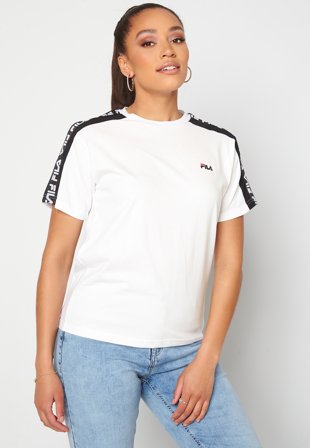 FILA Tandy Tee E08 Bright white-Bla Klær