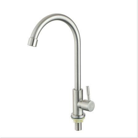 Rustfrit Stål Vandhane Enkelt Koldt Vand Vandhane Vertikal