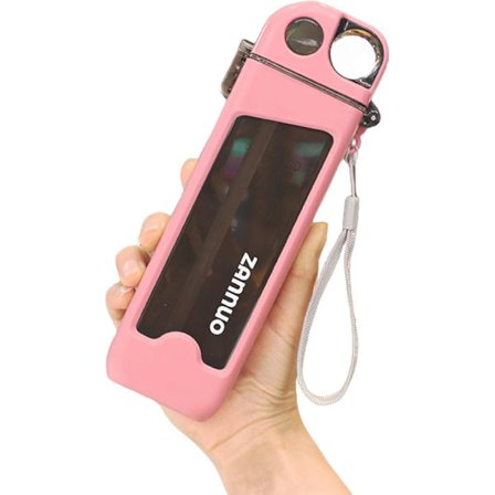 Sports Drikkeflaske 350ML, Lekkasjesikker Firkantet Vannflaske med Sugerør, BPA-fri Plast Bærbar Drikkeflaske, Robust og Holdbar Flat Vannflaske