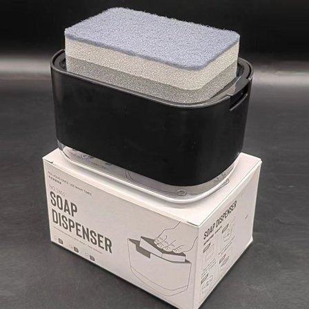 Tvåltvättmedelsdispenser Flytande handpumpsdispenser SVART black