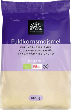 Urtekram Majsmel fuldkorn Ø 500 g, Helse & Madvarer, Mel, Majsmel