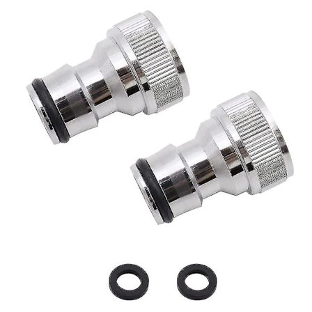 -2 Pak 1/2 Tomme Vandhane Næse Universal Kobber Sølv Vandhane Stik Vandhane Slange Til Vandhane Forbindelsesbeslag Vandhane Adaptere Til Køkken