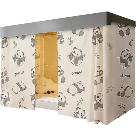 Loftsäng gardin barnrumsinredning dammtät mörkläggningsgardin för_jarx