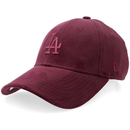 New Era - MLB Rouge adjustable Casquette - Los Angeles Dodgers Womens Velour 9FORTY Maroon Adjustable @ Hatstore