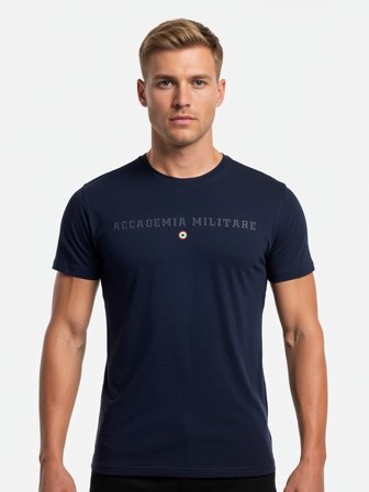 Accademia Militare T-shirt Maniche Corte Uomo Blu