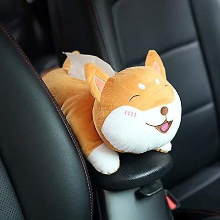 Pehmoinen anime-tyyliin ripustettava nenäliinapaperiteline, sarjakuva-nenäliinapaperiteline (shiba inu)