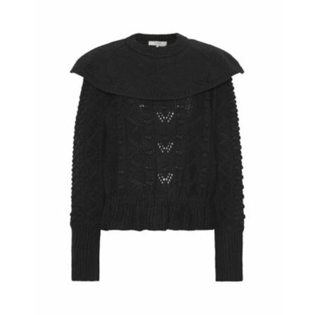 Sea NY, Round-neck Knitwear Zwart, Dames, Maat:XS