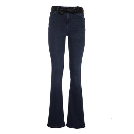 Liu Jo Jeans With Faux Leather Riem , Blauw , Dames , Maat: W26