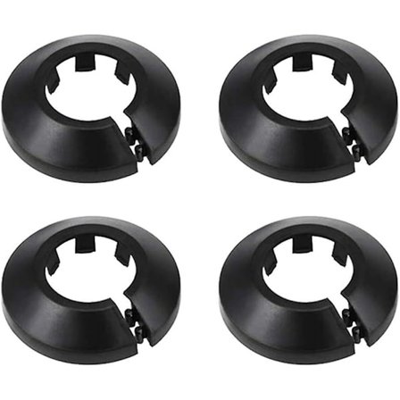4 st Väggfläns Ytterdiameter Fläns Enkel Installation Plast Radiator Rosett Vattenrör Avloppsrör Lock Krage Väggrör Lock Dekoration Pi