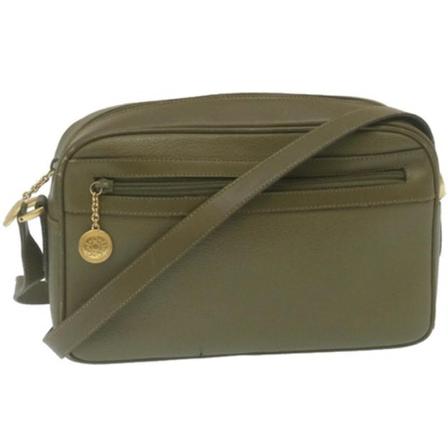 Gucci Vintage, Pre-owned Leather Shoulder Bag Groen, Dames, Maat:ONE Size,leer