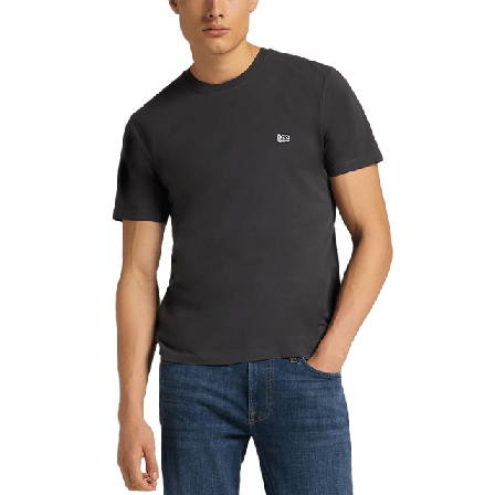 Lee Ss Patch Logo Tee Överdelar Herr Svart L