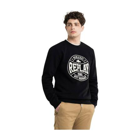 Replay Sweatshirts Sort, Herre