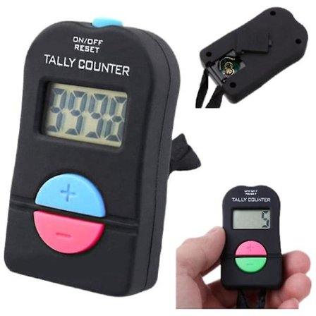 Digital Elektronisk Hånd Tæller Hoved Tæller Klikker Bærbar Tæller Digital Tæller