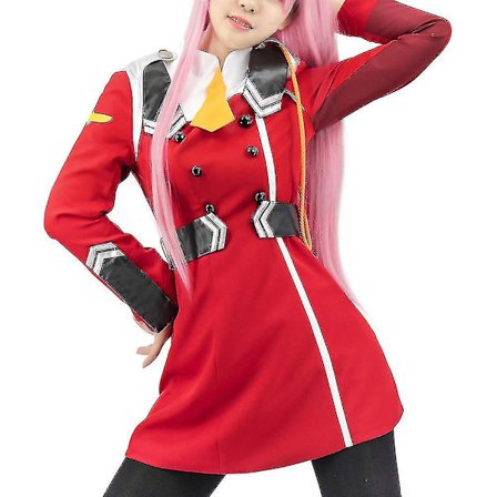 In The Franxx Zero Two Kostym Uniform Kvinnor Röd Anime Outfits Set