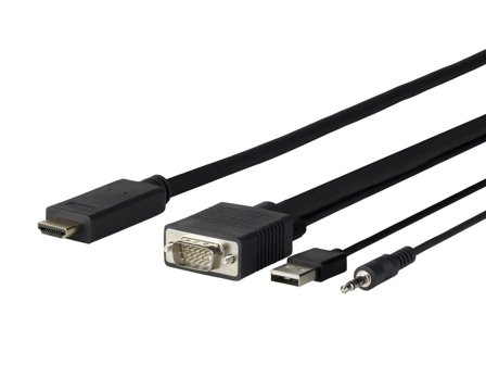 VIVOLINK Pro HDMI-kabel - HDMI / VGA / lyd / USB - 5 m