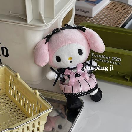 Sanrio Sarjakuva Kuromi Riipus Söpö Lelu Koululaukku Anime Asusteet Pehmoavaimenperä Lasten Lelu Syntymäpäivälahja - Perfet Melody