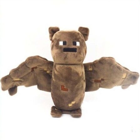 Minecraft Mjukdocka My World Plyschleksak Bläckfisk Fladdermus Spindel Barn Present 1/2/4 st 18cm Fladdermus