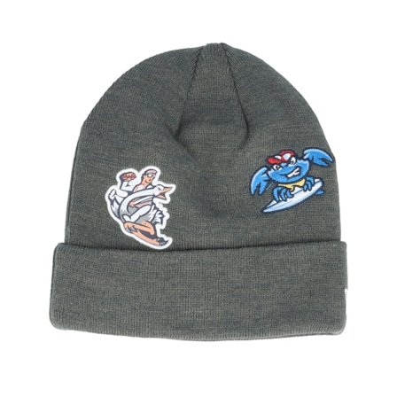 New Era - Grey cuff Beanie - Jersey Shore BlueClaws Multi Patch Grey Cuff @ Hatstore