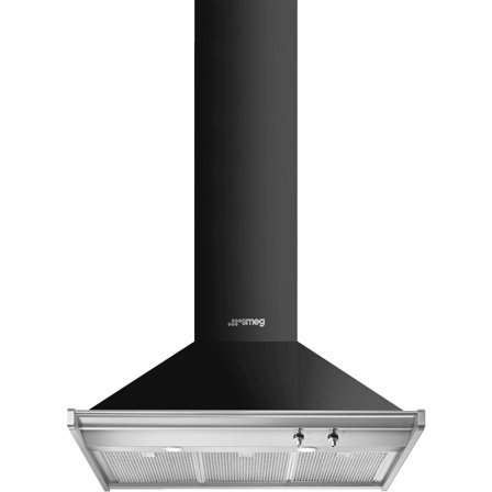 Smeg KD90HNE 90 cm Classic Väggmonterad Fläkt, Svart | Vitvaror > Köksfläkt | Bagaren och Kocken
